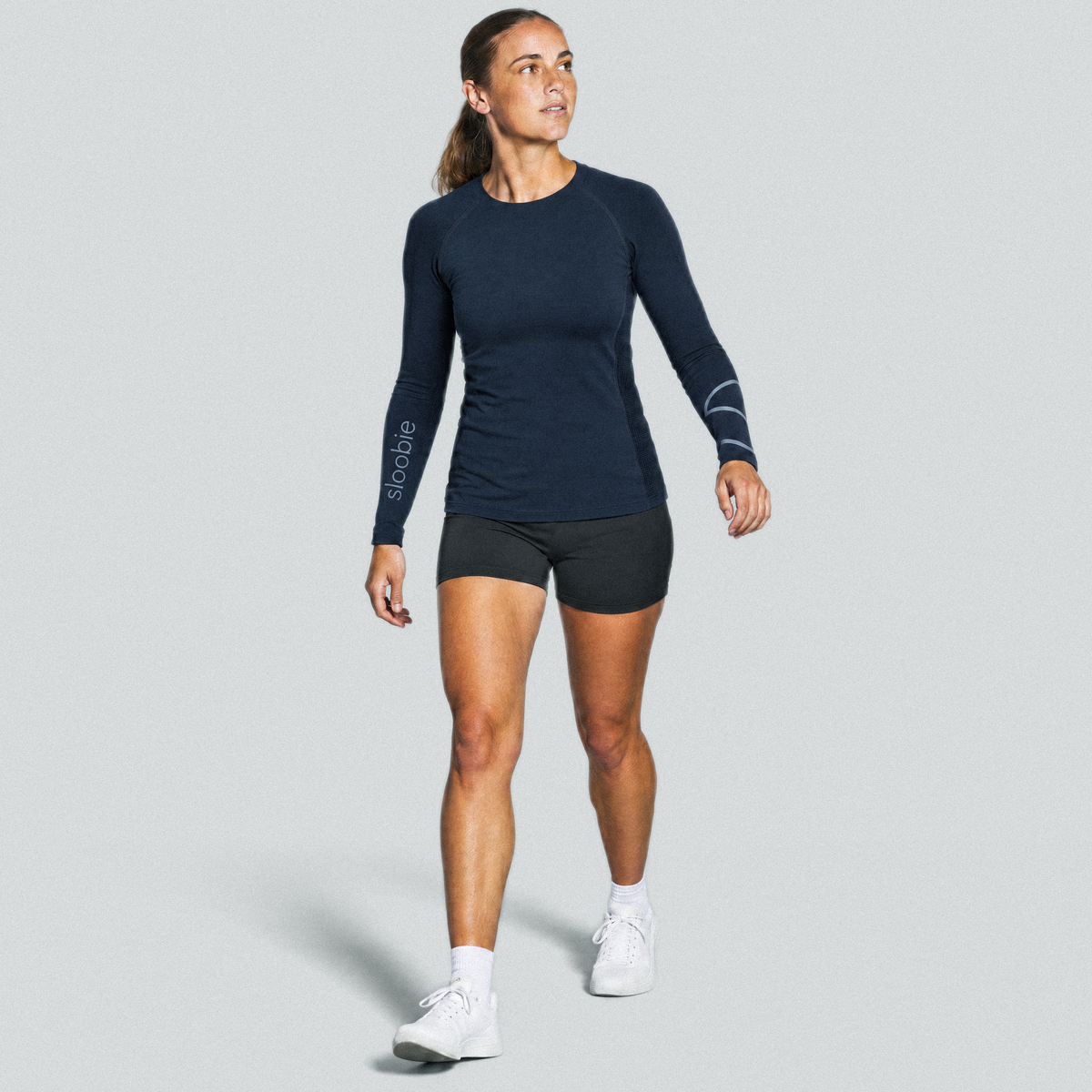 Navy top, full front view #color_navy